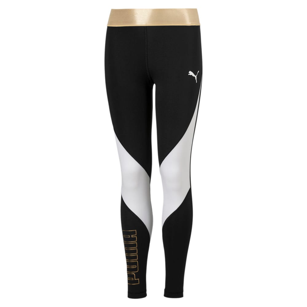 Metallic Splash Kiz Cocuk Tayt Siyah Puma Puma Turkiye Resmi Alisveris Sitesi