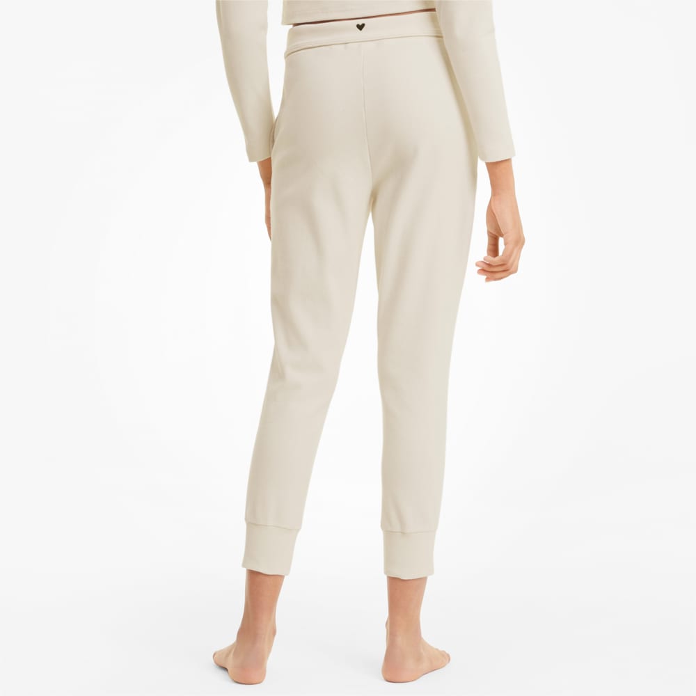 Зображення Puma Штани Exhale Ribbed Knit Women's Training Joggers #2: Pastel Parchment