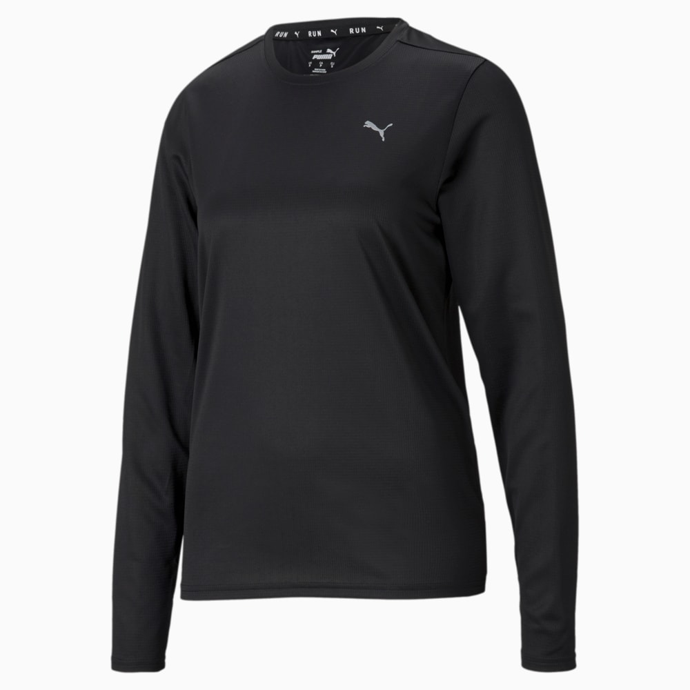 Изображение Puma Лонгслив Favourite Long Sleeve Women's Running Tee #1: Puma Black