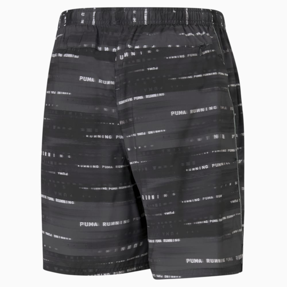 

PUMA - male - Шорты Graphic Woven 7" Men's Running Shorts – Puma Black-Elektro Green –, Черный