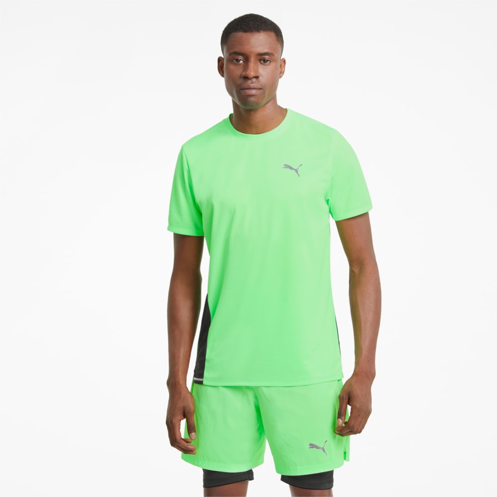 Изображение Puma Футболка Favourite Short Sleeve Men's Running Tee #1: Elektro Green-Puma Black