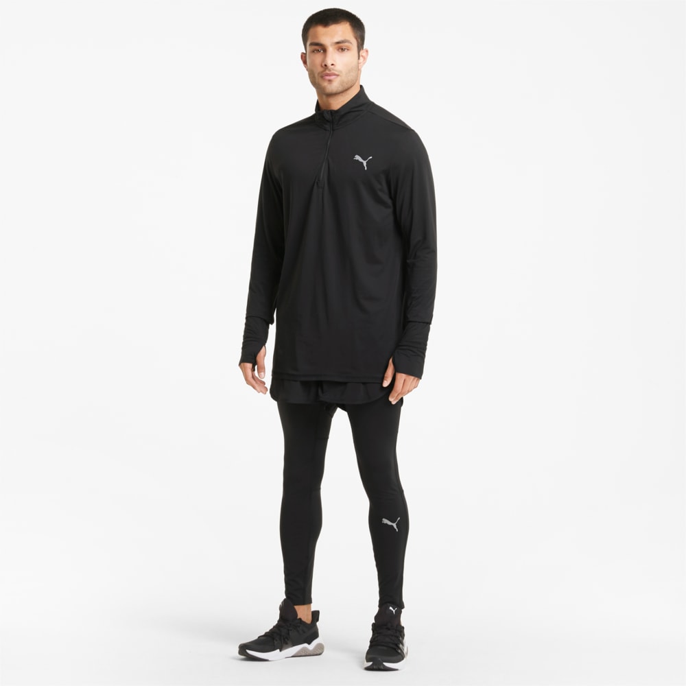 фото Футболка с длинным рукавом favourite quarter-zip men's running tee puma