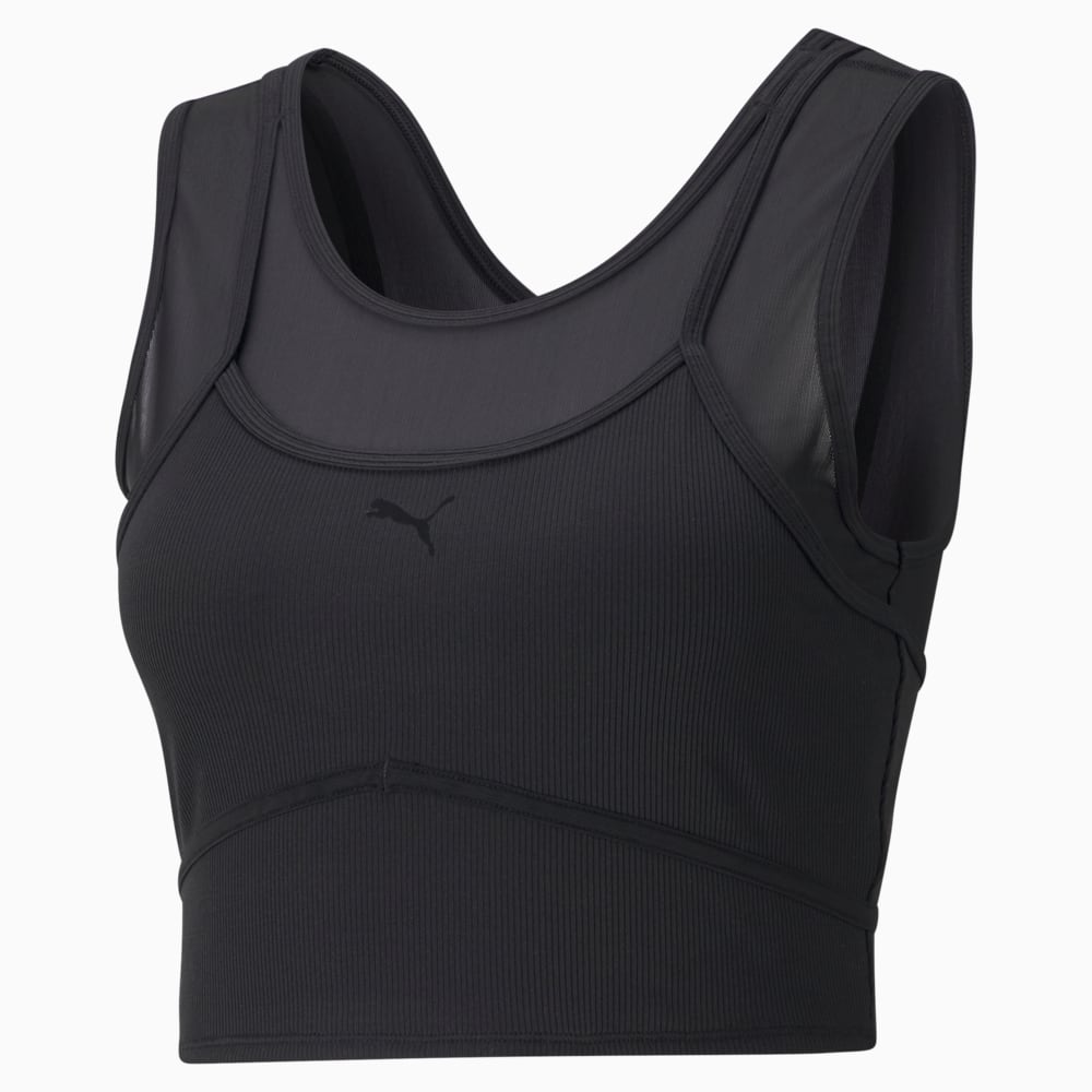 фото Топ studio layered women's training crop top puma