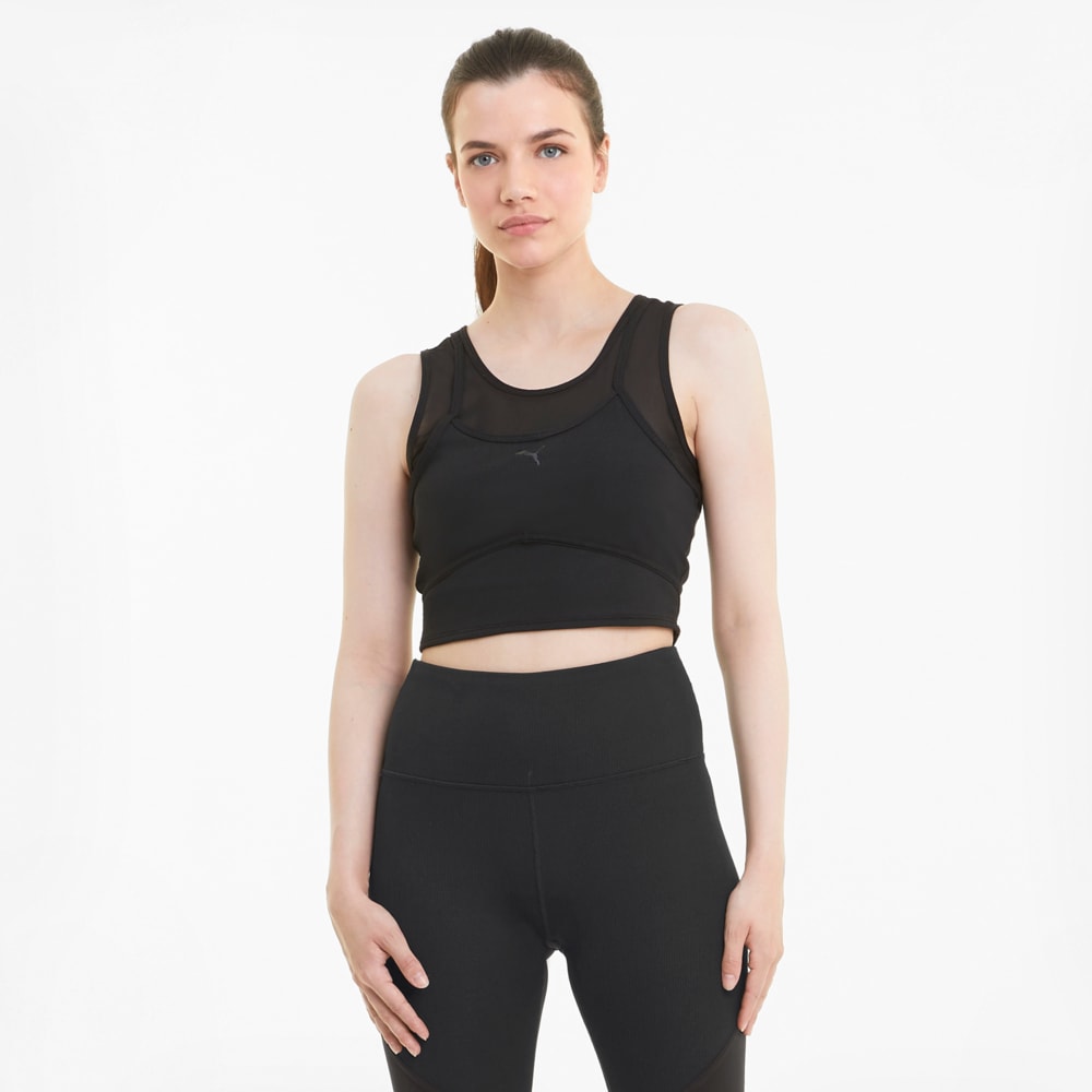 фото Топ studio layered women's training crop top puma