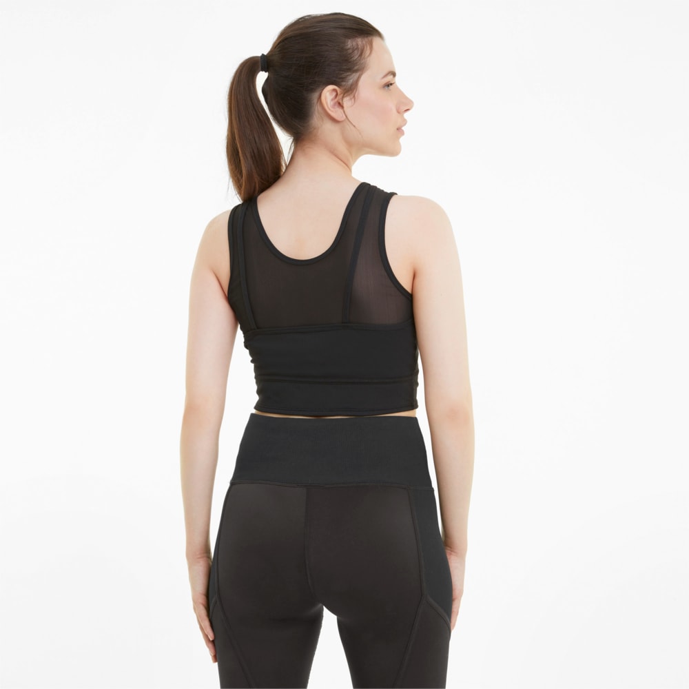 Зображення Puma Топ Studio Layered Women's Training Crop Top #2: Puma Black