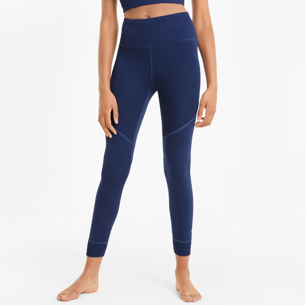 Зображення Puma Легінси Studio Ribbed High Waist 7/8 Women's Training Leggings #1: Elektro Blue