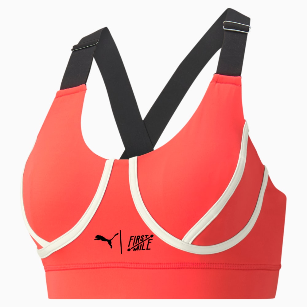 Зображення Puma Бра PUMA x FIRST MILE Mid Impact Padded Women's Training Bra #1: Sunblaze-Puma Black