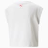 Зображення Puma Топ Logo Cap Sleeve Women's Training Tee #2: Nimbus Cloud-'PUMA' outline