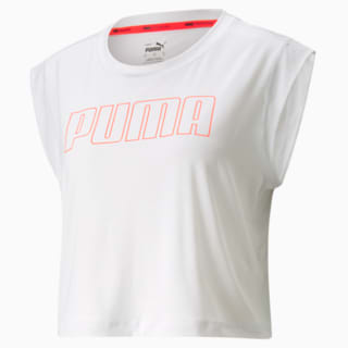 Изображение Puma Топ Logo Cap Sleeve Women's Training Tee