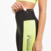 Зображення Puma Легінси Logo Block 7/8 Women's Training Leggings #4: Puma Black-SOFT FLUO YELLOW