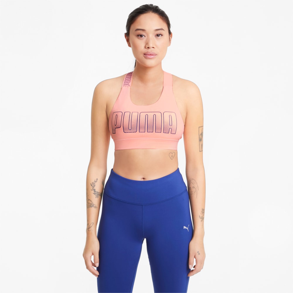 Зображення Puma Бра Mid Impact Feel It Women's Training Bra #1: Elektro Peach