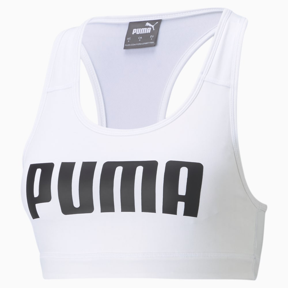 Изображение Puma Бра Mid Impact 4Keeps Women's Training Bra #1: Puma White