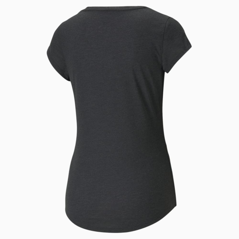 Изображение Puma Футболка Performance Heather Cat Training Tee Women #2: Dark Gray Heather