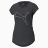 Изображение Puma Футболка Performance Heather Cat Training Tee Women #1: Dark Gray Heather