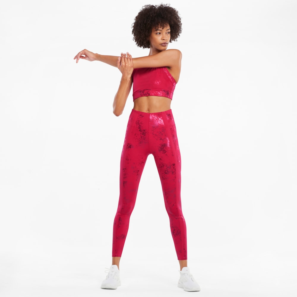 

PUMA - female - Бра Fashion Luxe ellaVATE Women' Training Bra – Persian Red-Matte foil print –, Черный