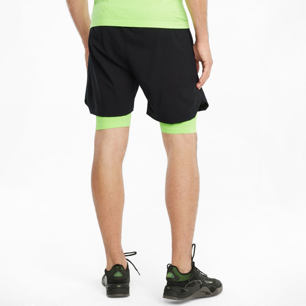 

PUMA - male - Шорты EVOKNIT+ 2-in-1 5" Men' Training Shorts – Puma Black-Green Glare –, Черный