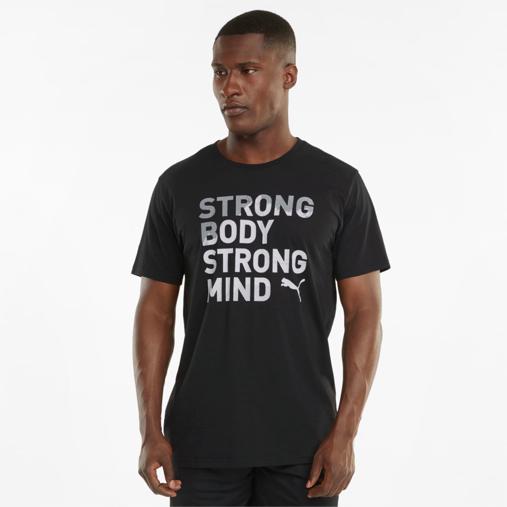 Зображення Puma Футболка Performance Slogan Short Sleeve Men's Training Tee #1: Puma Black