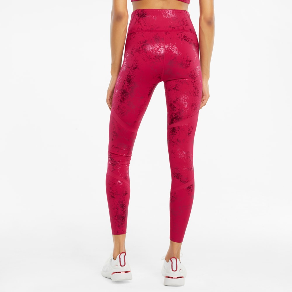 

PUMA - female - Леггинсы ellaVATE EVERSCULPT Women's Training Leggings – Persian Red-Matte foil print –, Красный