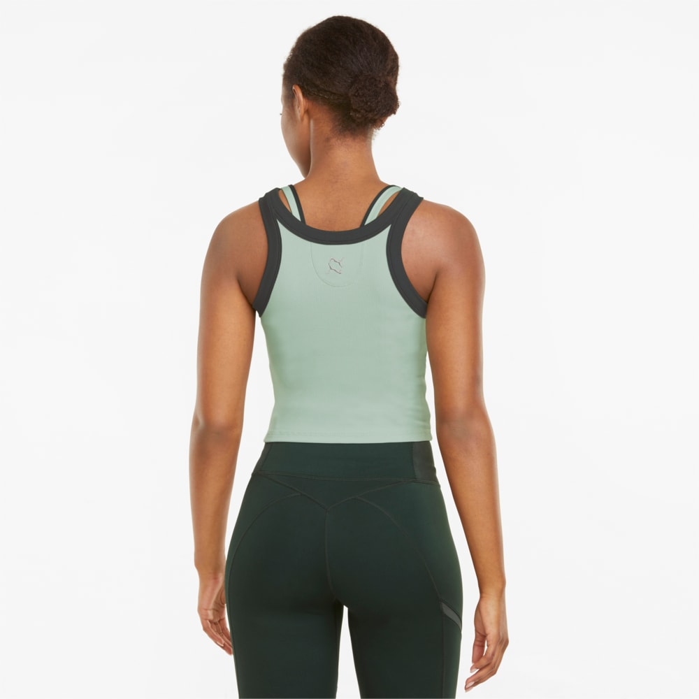 Изображение Puma Топ EXHALE Ribbed Women's Training Crop Top #2: Frosty Green