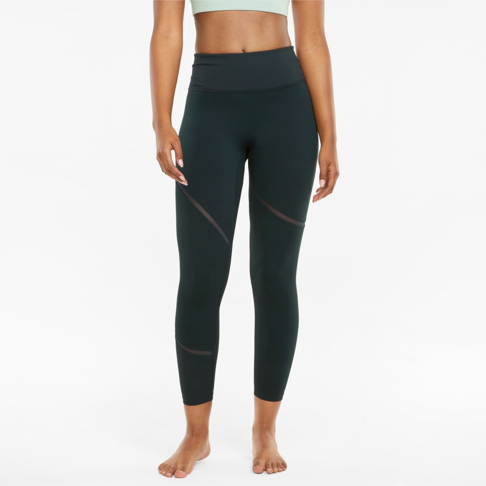 Зображення Puma Легінси EXHALE Mesh Curve Women's Training Leggings #1: Midnight Green