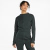 Изображение Puma Лонгслив Exhale Mock Neck Ribbed Long Sleeve Women's Training Tee #1: Midnight Green