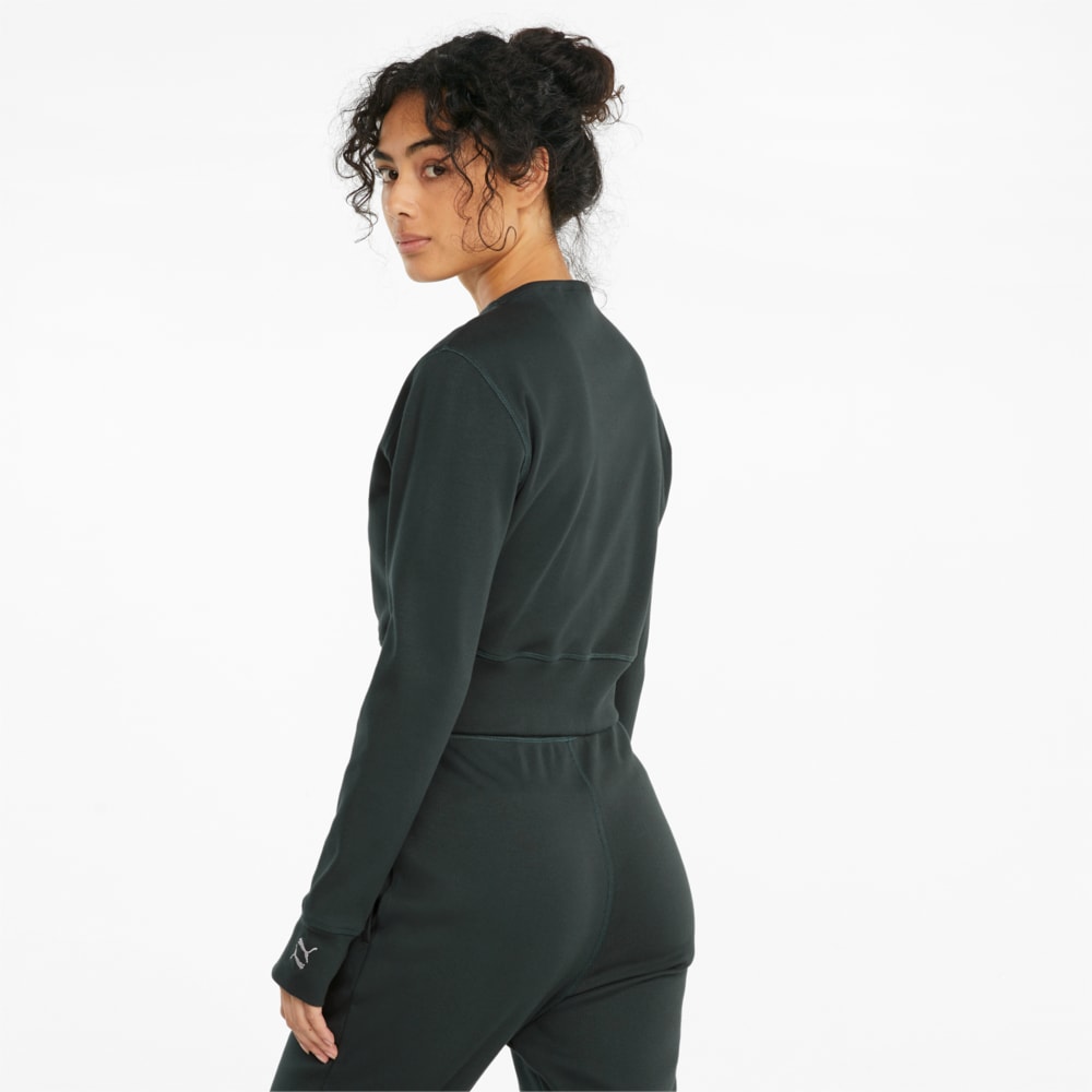 

PUMA - female - Футболка с длинным рукавом Exhale Mock Neck Ribbed Long Sleeve Women' Training Tee – Midnight Green –, Синий