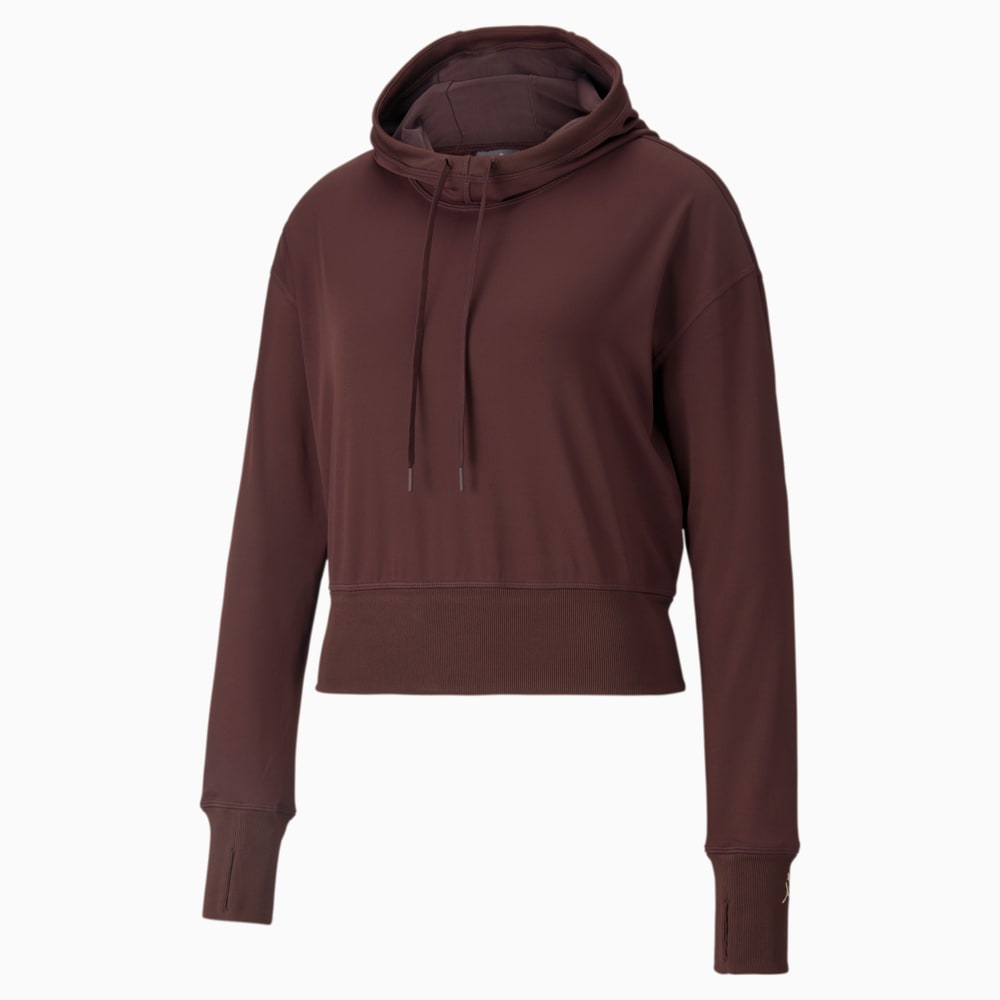 Зображення Puma Толстовка EXHALE Ribbed Trim Women's Training Hoodie #1: Fudge