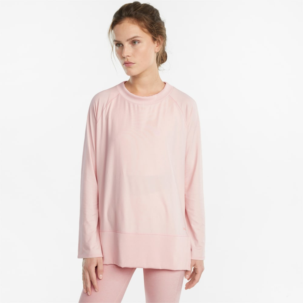 Изображение Puma Лонгслив Studio Yogini Light Bell Sleeve Women's Training Top #1: Lotus