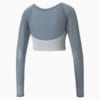 Изображение Puma Лонгслив Studio Ottoman Power Mesh Long Sleeve Women's Training Crop Top #5