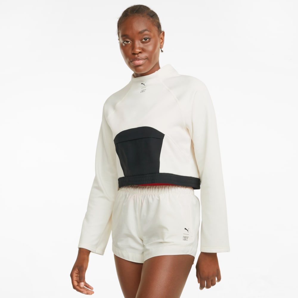 фото Толстовка puma x first mile mock neck women's training pullover
