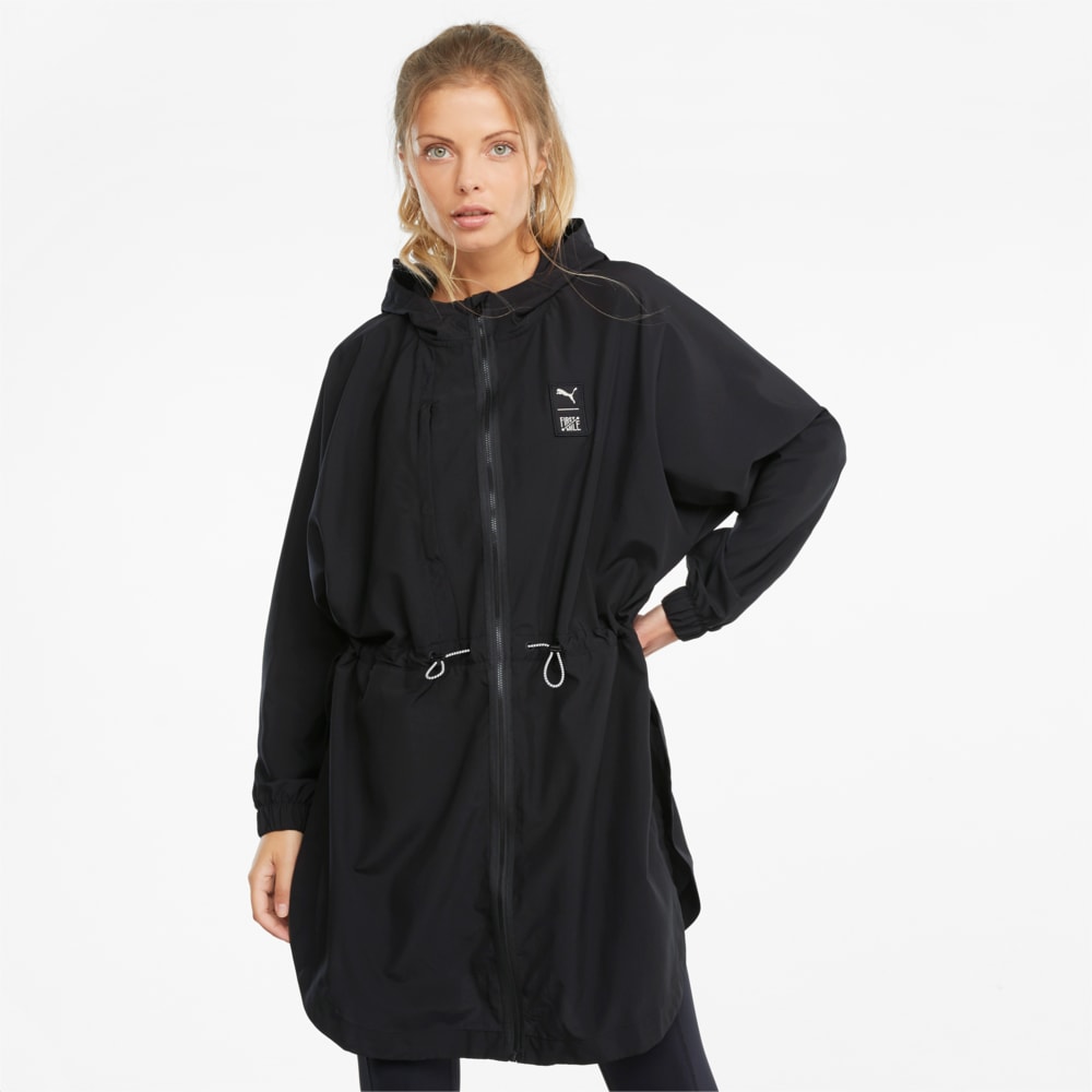 Зображення Puma Куртка PUMA x FIRST MILE Full-Zip Women's Training Poncho #1: Puma Black