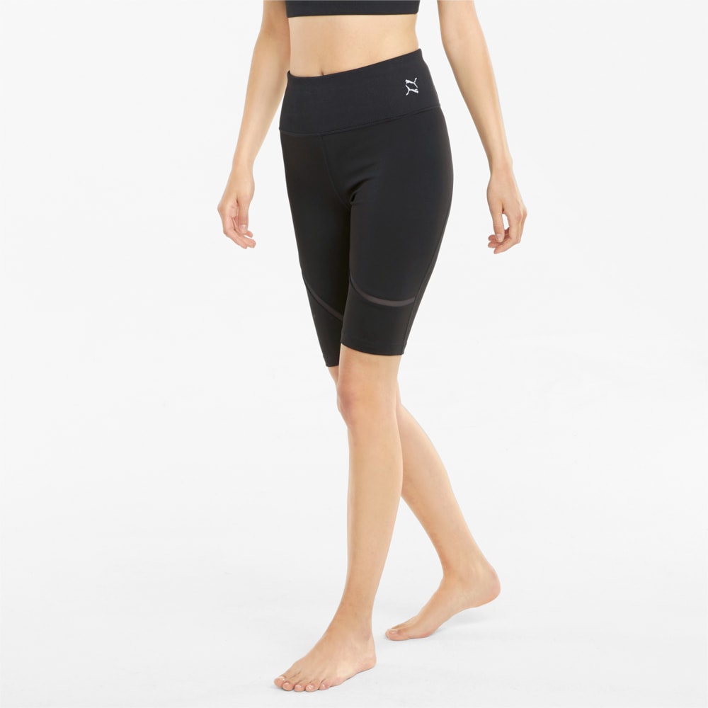 Изображение Puma Велосипедки Exhale Mesh Curve Women's Training Bike Shorts #1: Puma Black