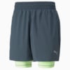 Изображение Puma Шорты Graphic 2-In-1 5” Men’s Running Shorts #6: Dark Slate-Fizzy Light