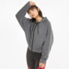 Изображение Puma Толстовка CLOUDSPUN Full-Zip Women's Training Hoodie #1: Puma Black Heather