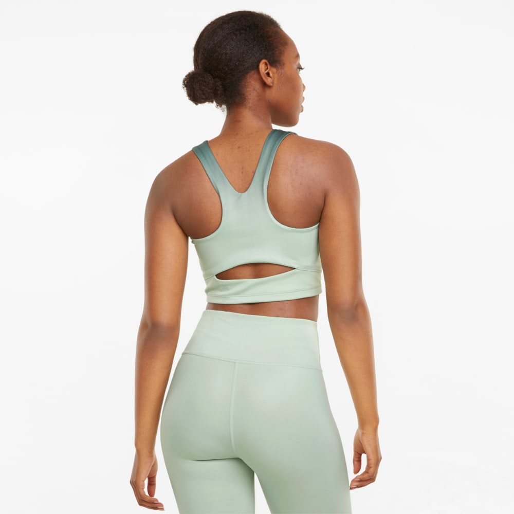 Зображення Puma Топ Studio Ombre Women's Racerback Training Crop Top #2: Frosty Green-Midnight Green-ombre print