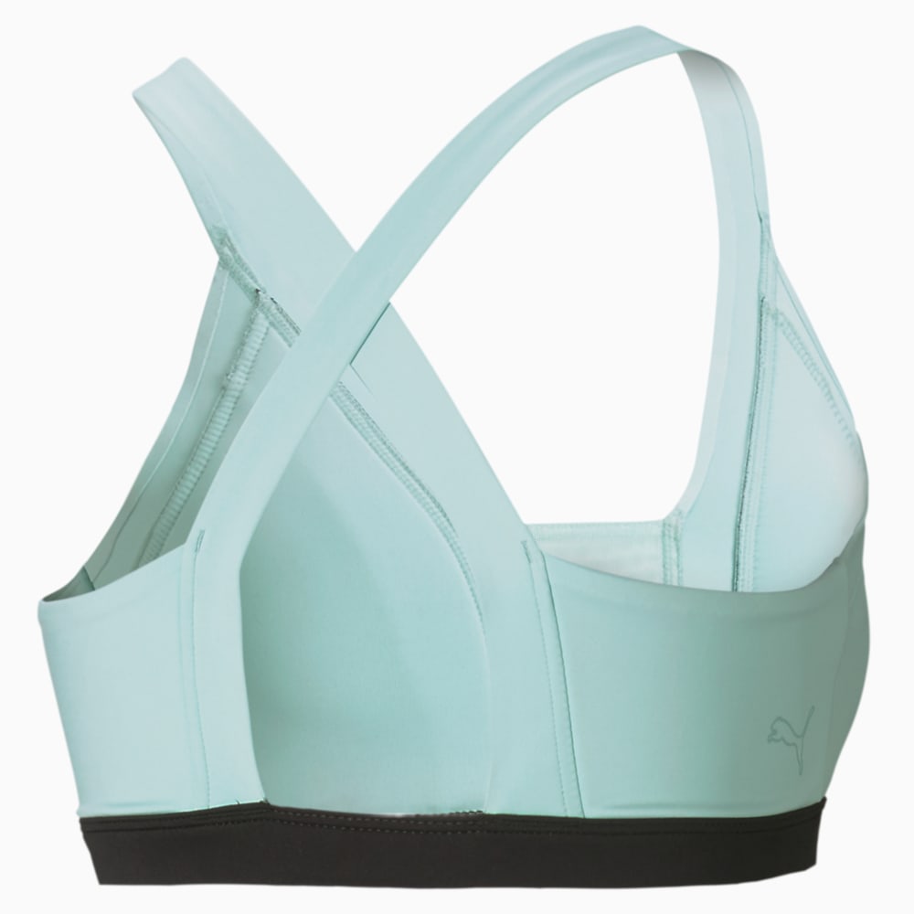 Зображення Puma Топ Forever Luxe Women’s Training Bra #2: Eggshell Blue-Puma Black