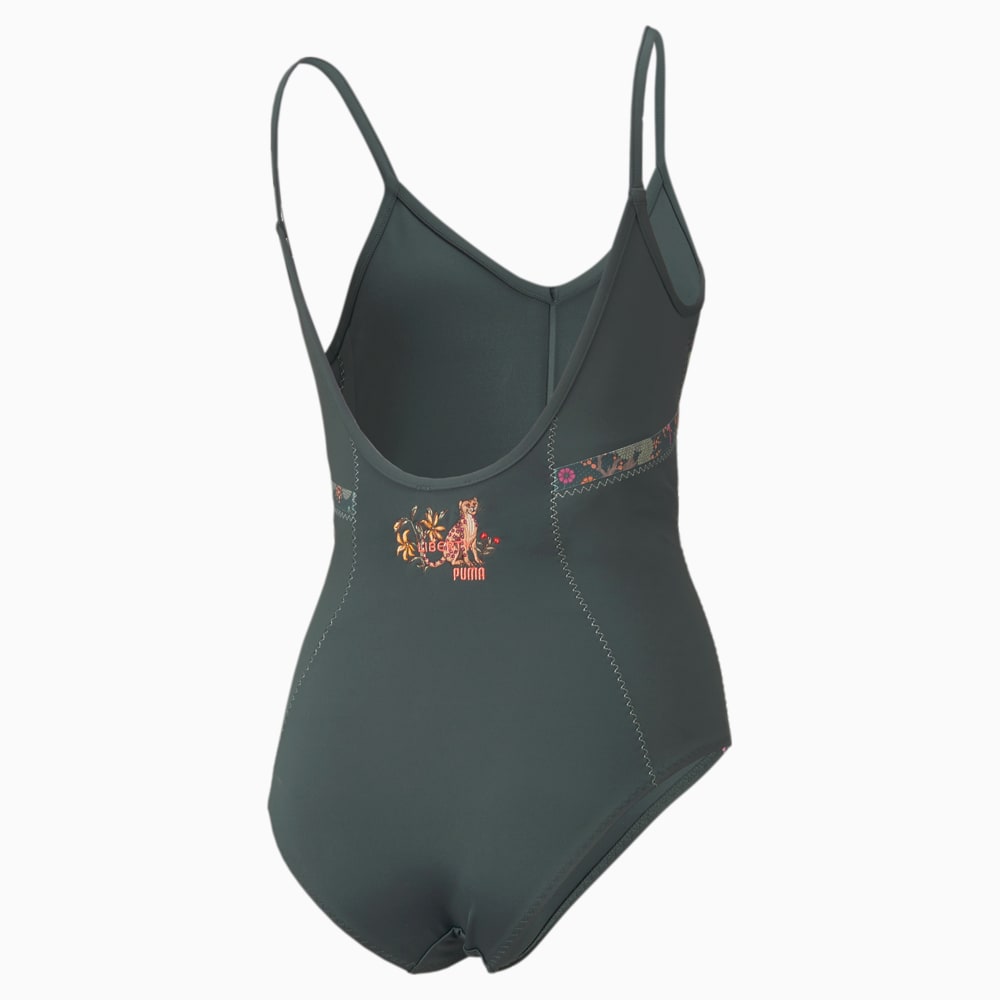 Зображення Puma Боді PUMA x LIBERTY Forever Luxe Women's Training Leotard #2: Green Gables