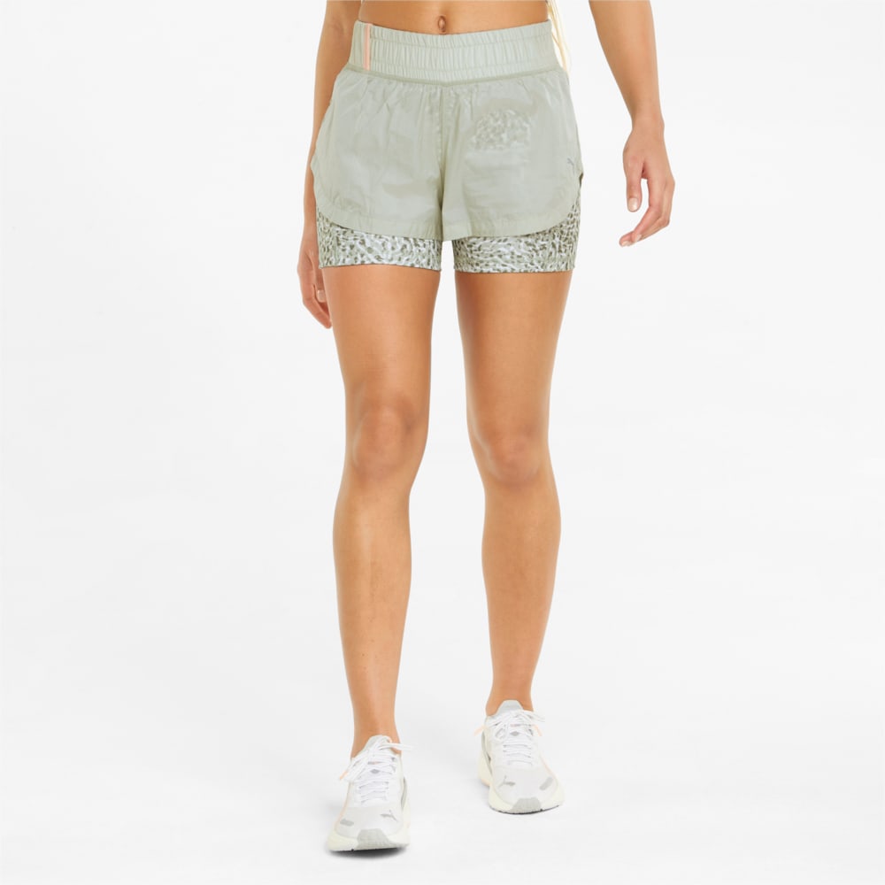 Изображение Puma Шорты Marathon 2-in-1 Woven Women's Running Shorts #1: Spring Moss