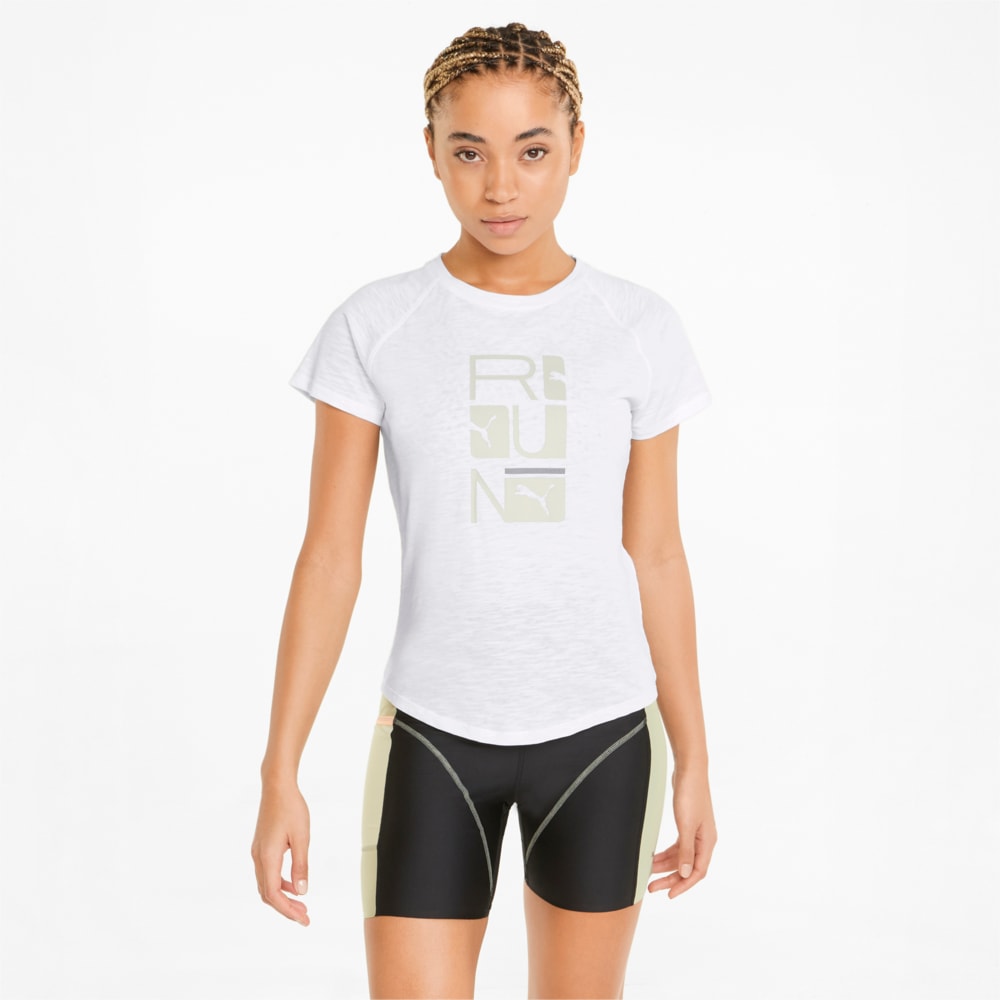 Изображение Puma Футболка 5K Logo Short Sleeve Women's Running Tee #1