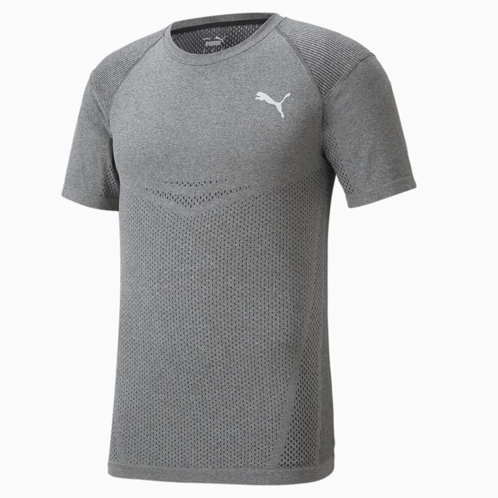 EVOKNIT Short Sleeve Men s Training Tee 10 Black Puma Black heather Puma 521512 01