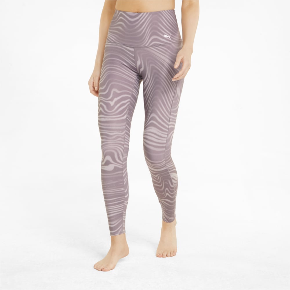 Зображення Puma Легінси Studio Printed High-Waisted Women's Training Leggings #1: Quail