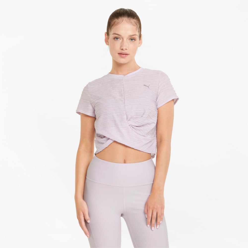 Зображення Puma Футболка Studio Skimmer Women's Training Tee #1: Lavender Fog