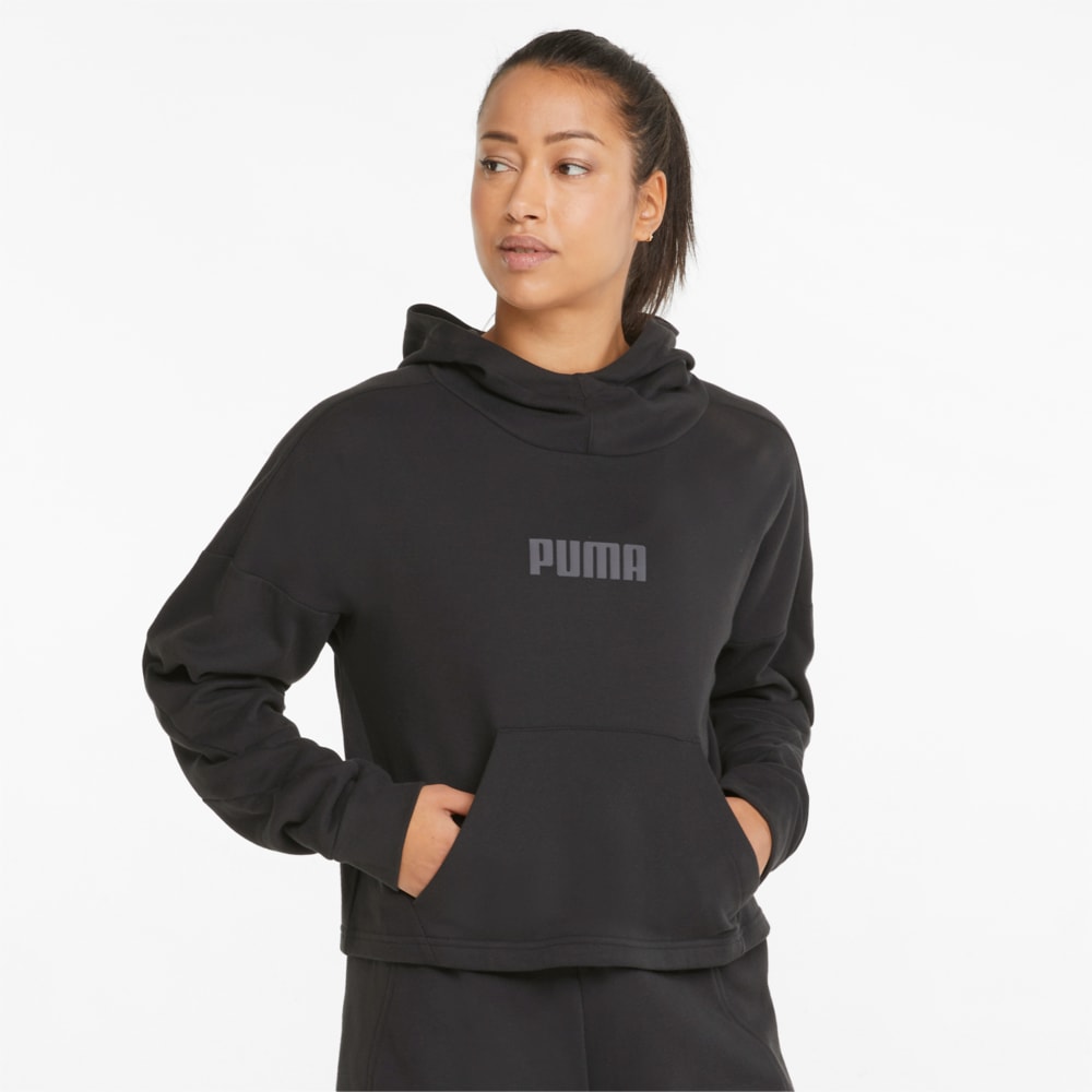 Зображення Puma Толстовка Logo French Terry PO Women's Training Hoodie #1: Puma Black