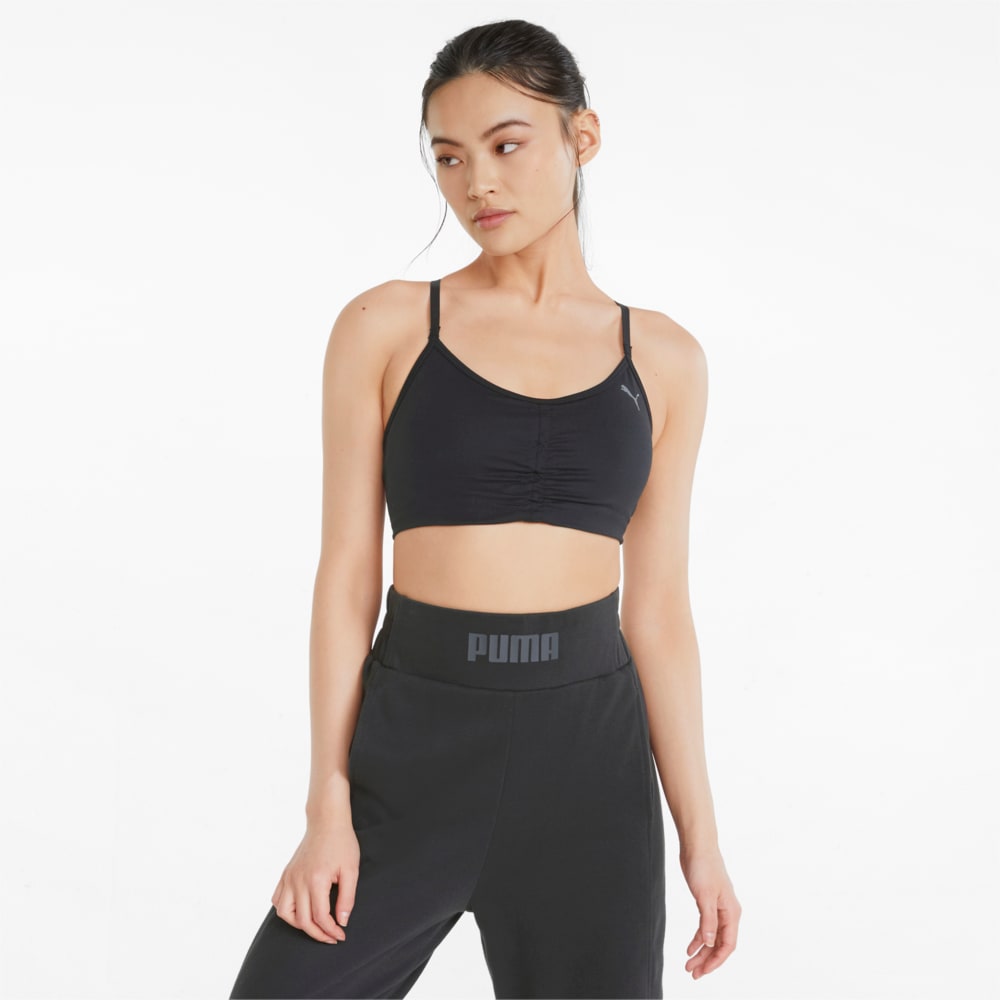 Изображение Puma Бра Low Impact Studio Women's Training Bra #1: Puma Black