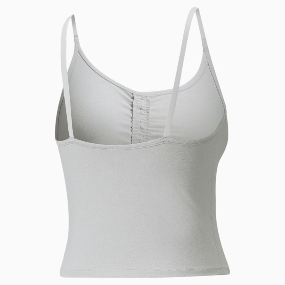 Зображення Puma Топ Studio Foundation Ruched Women's Training Tank Top #2: light gray heather