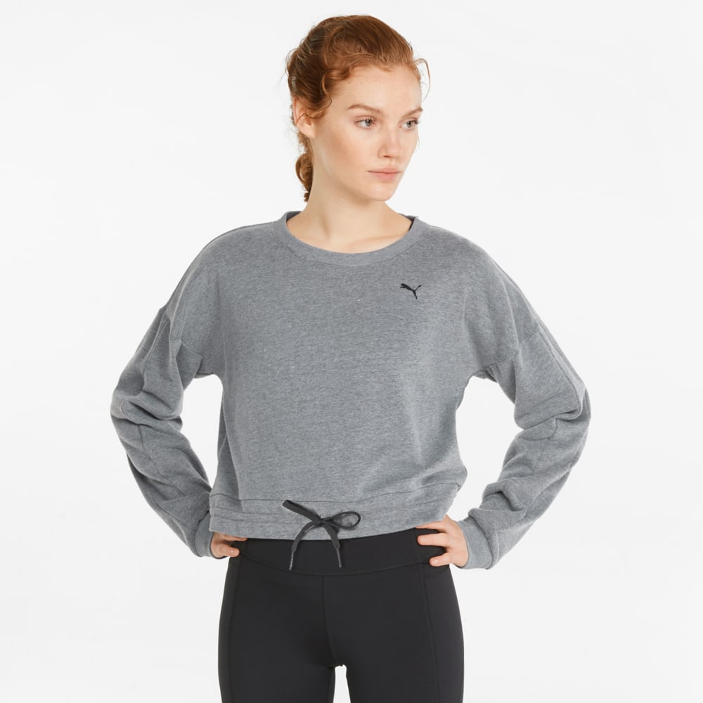 Зображення Puma Толстовка French Terry Crew Neck Women's Training Sweatshirt #1: Medium Gray Heather