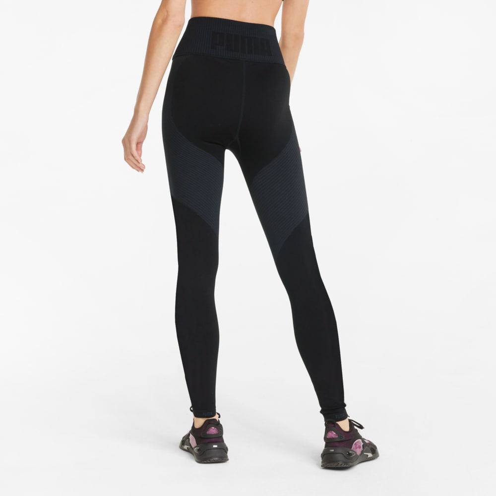 Изображение Puma Легинсы FormKnit Seamless High Waist 7/8 Women's Training Leggings #2: Puma Black-Asphalt