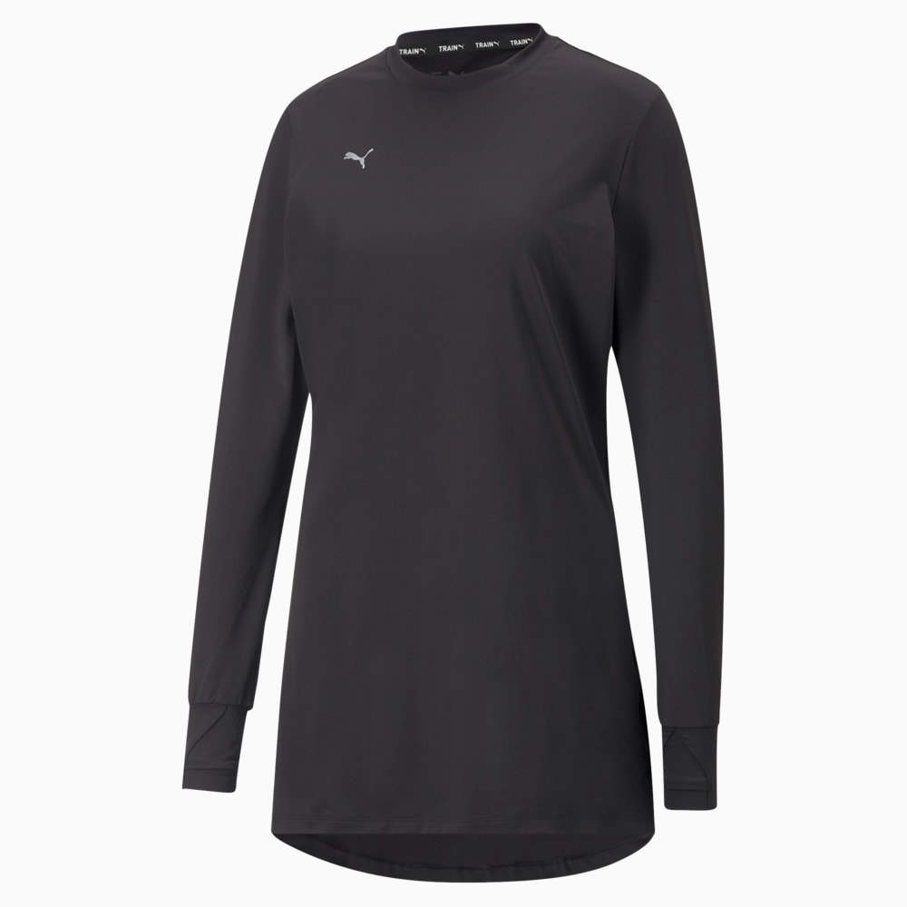 Modest Activewear Long Sleeve Training Tee Women | Black | Puma | Sku:  521790_01