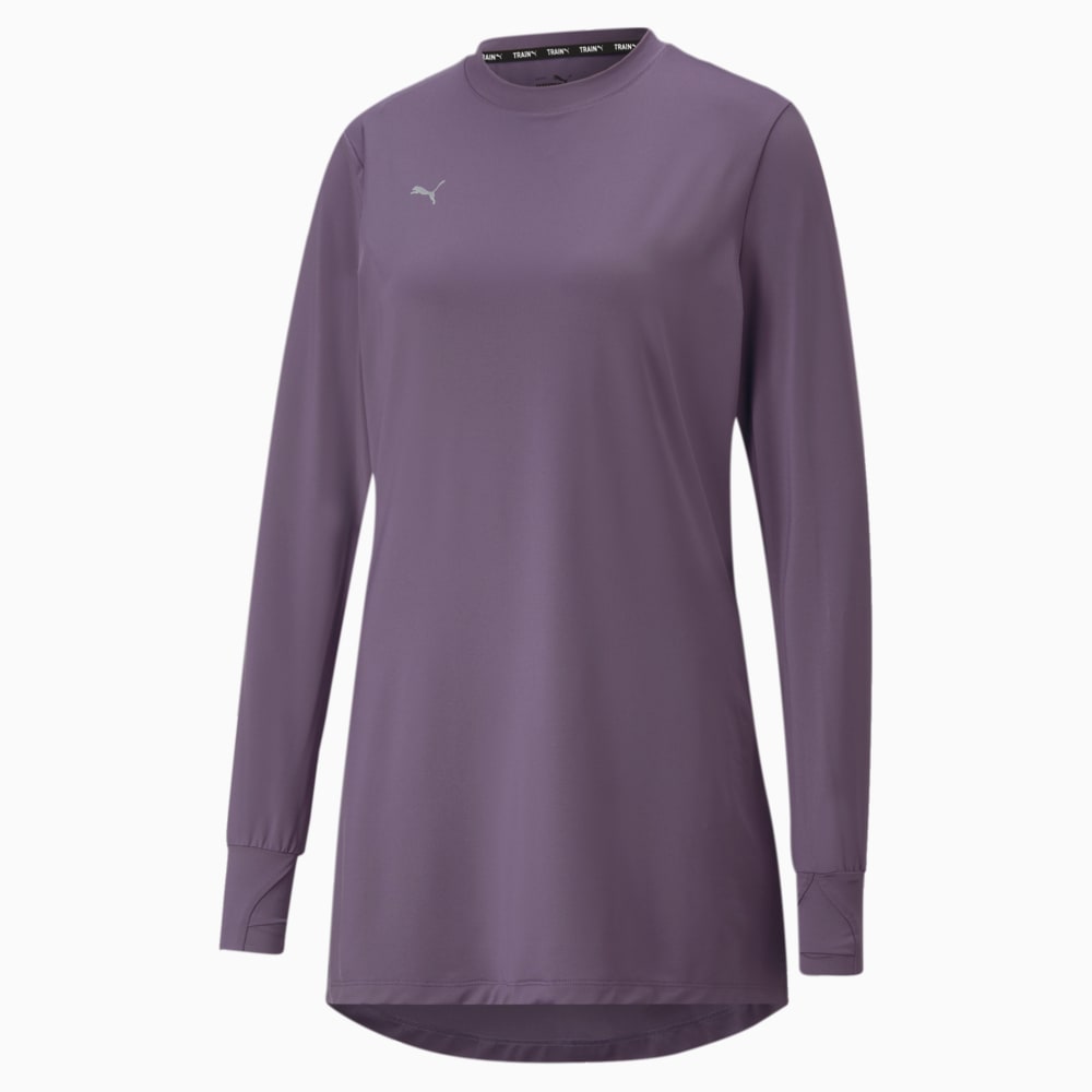 Зображення Puma Лонгслів Modest Activewear Long Sleeve Training Tee Women #1: Purple Charcoal