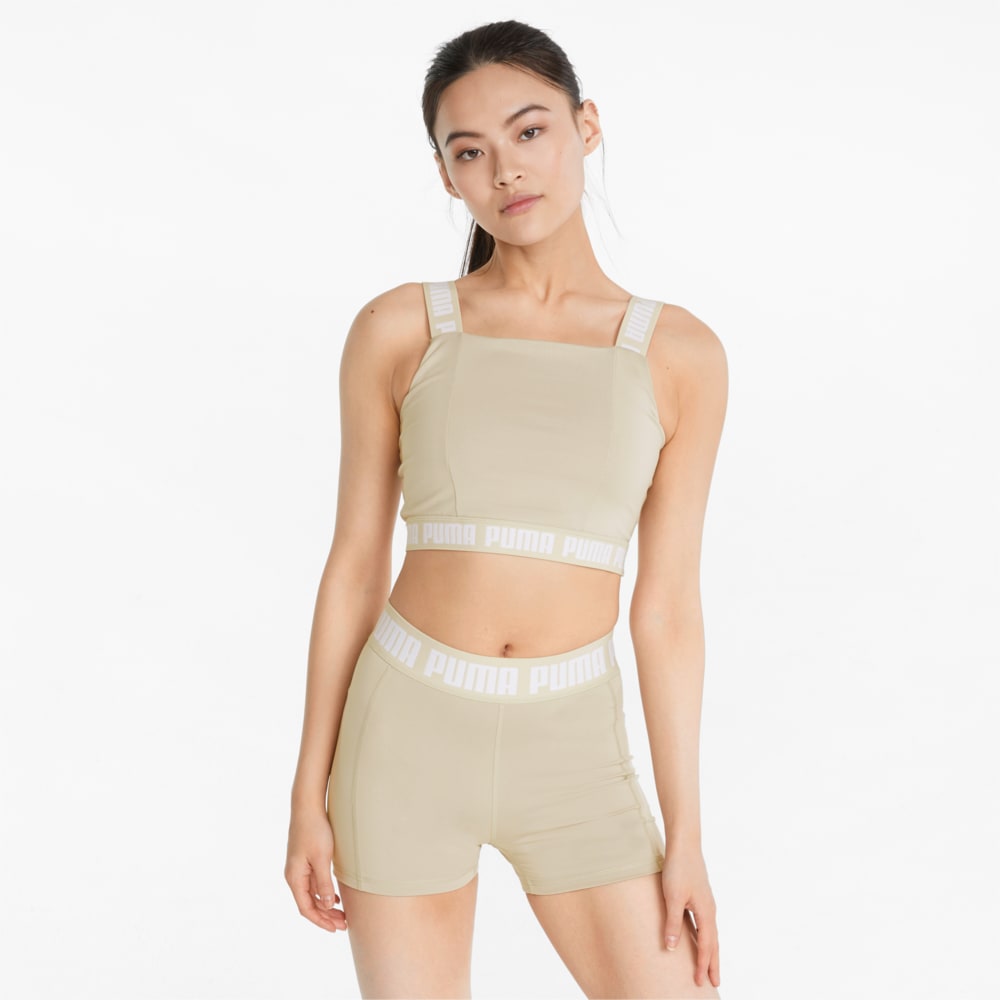 Изображение Puma Топ Strong Women's Training Crop Top #1: Putty